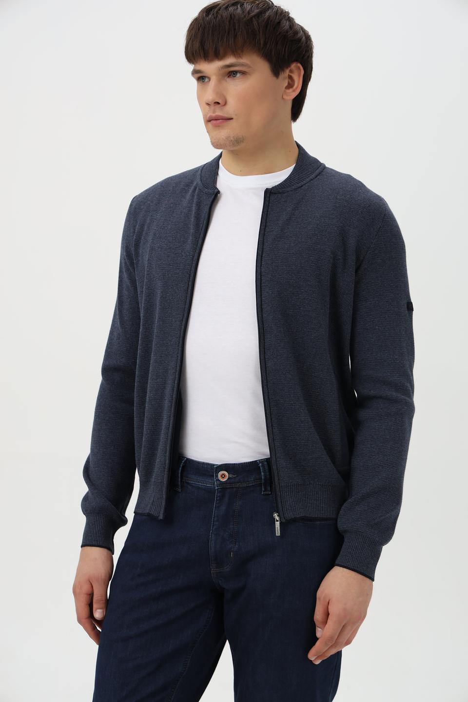 Кардиган Monte Carlo мужской тёмно-синий