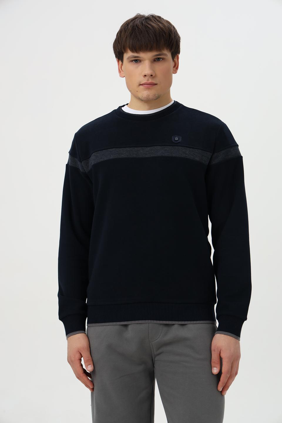 Джемпер Monte Carlo мужской тёмно-синий