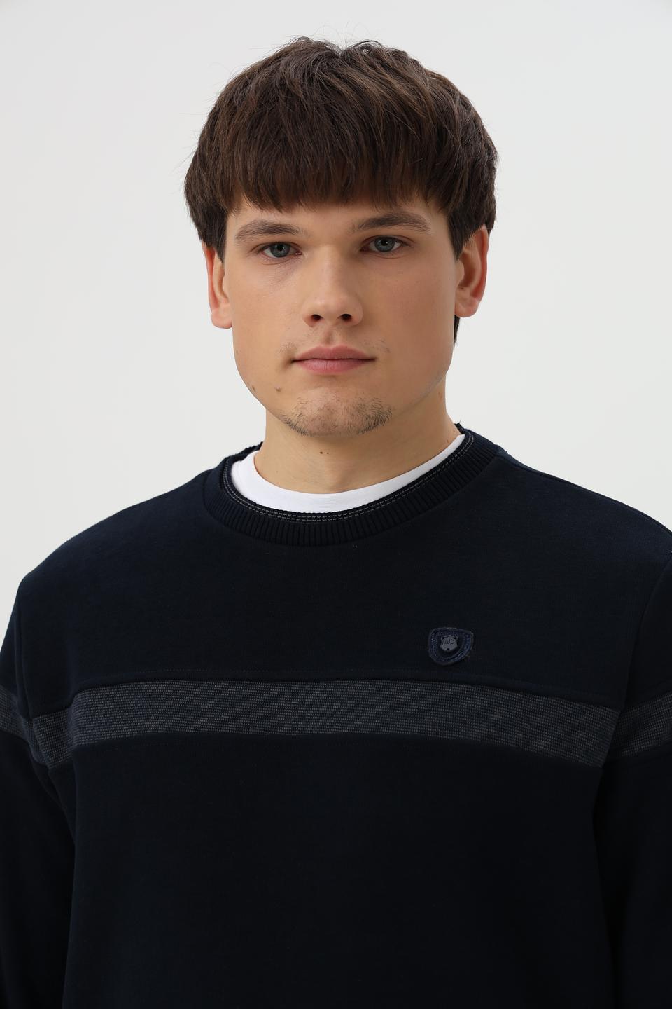 Джемпер Monte Carlo мужской тёмно-синий