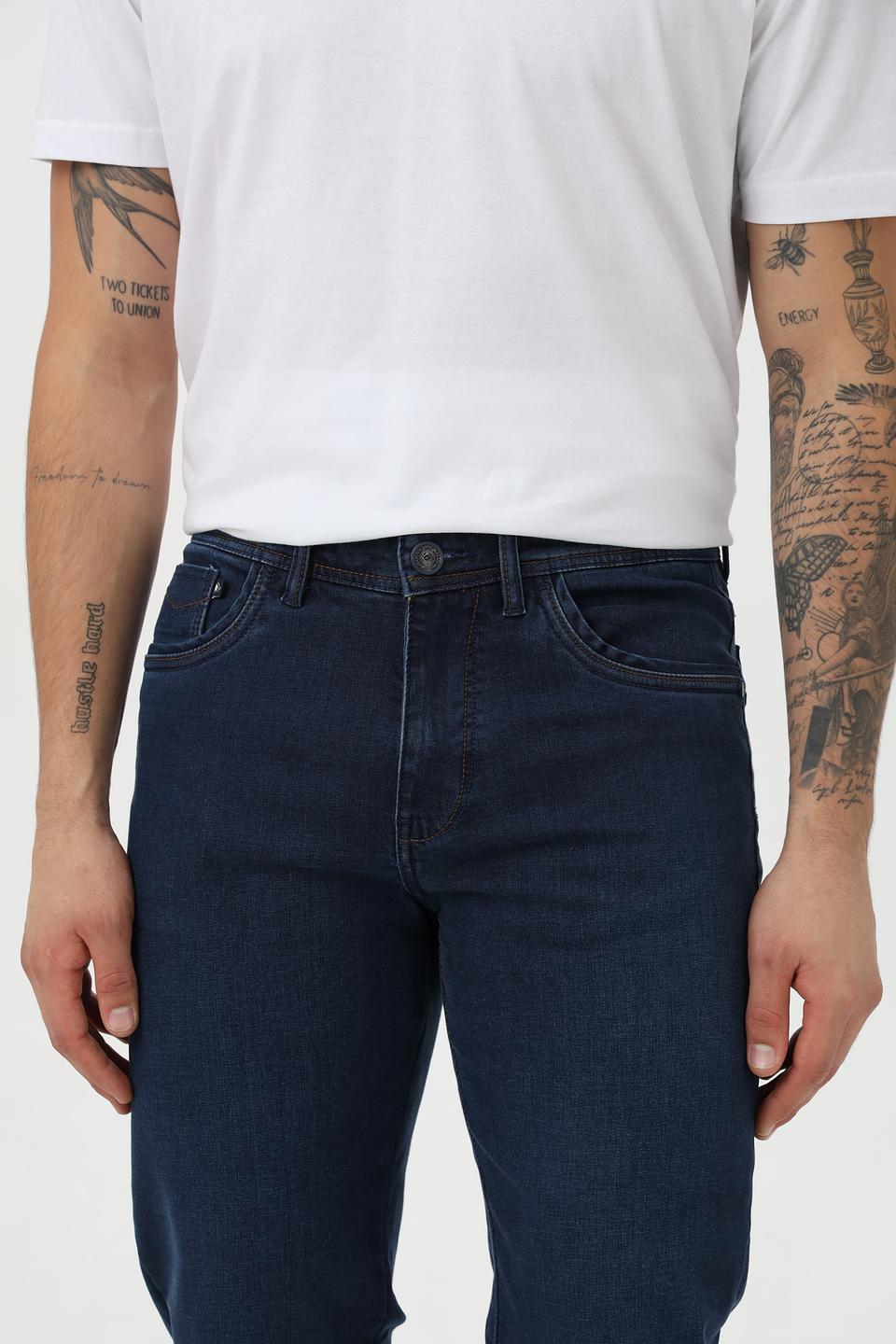 Джинсы Granchio синие зауженные