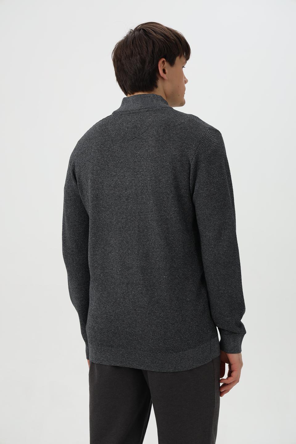 Джемпер Casa Moda с молнией серый