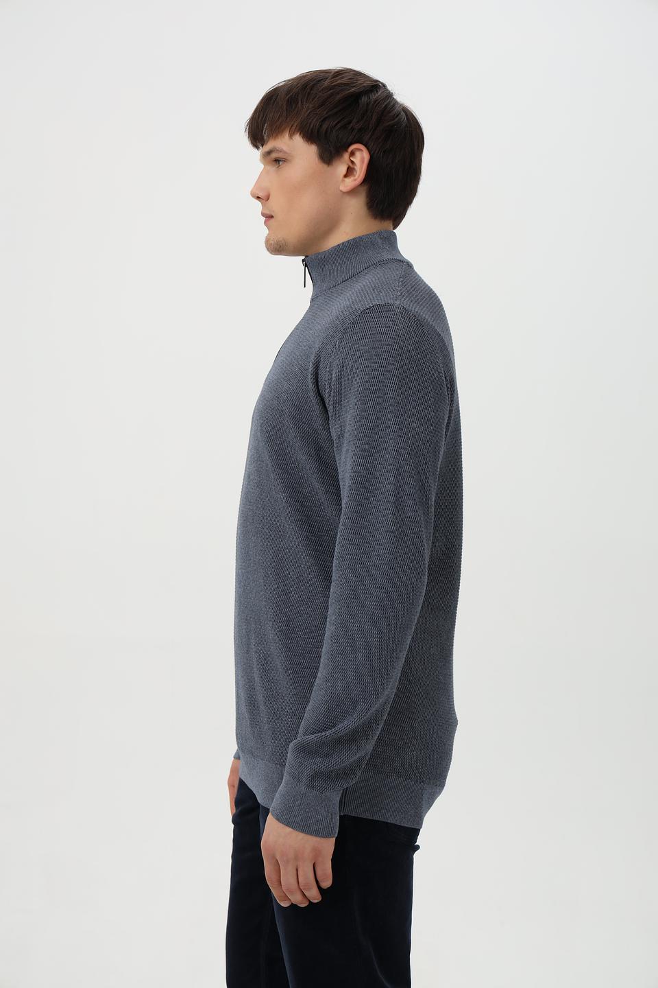 Джемпер Casa Moda с молнией серый