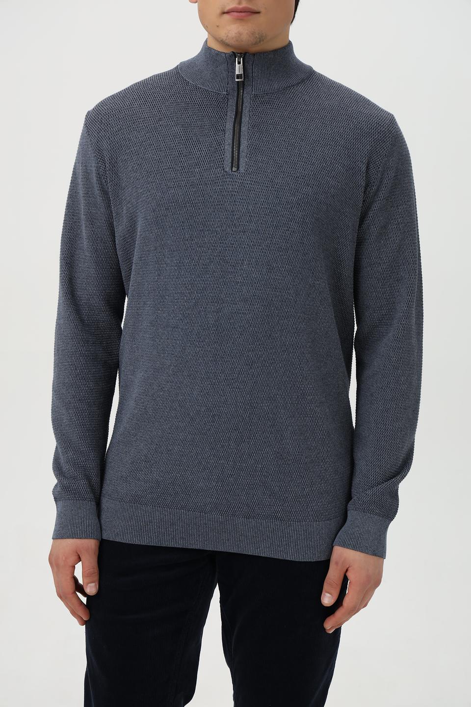 Джемпер Casa Moda с молнией серый