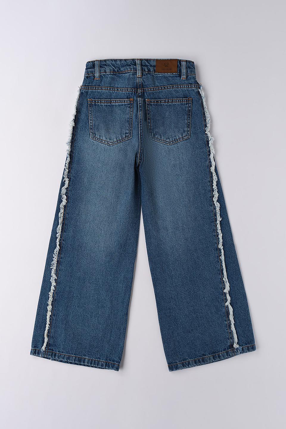 Джинсы Sarabanda дев. с бахромой