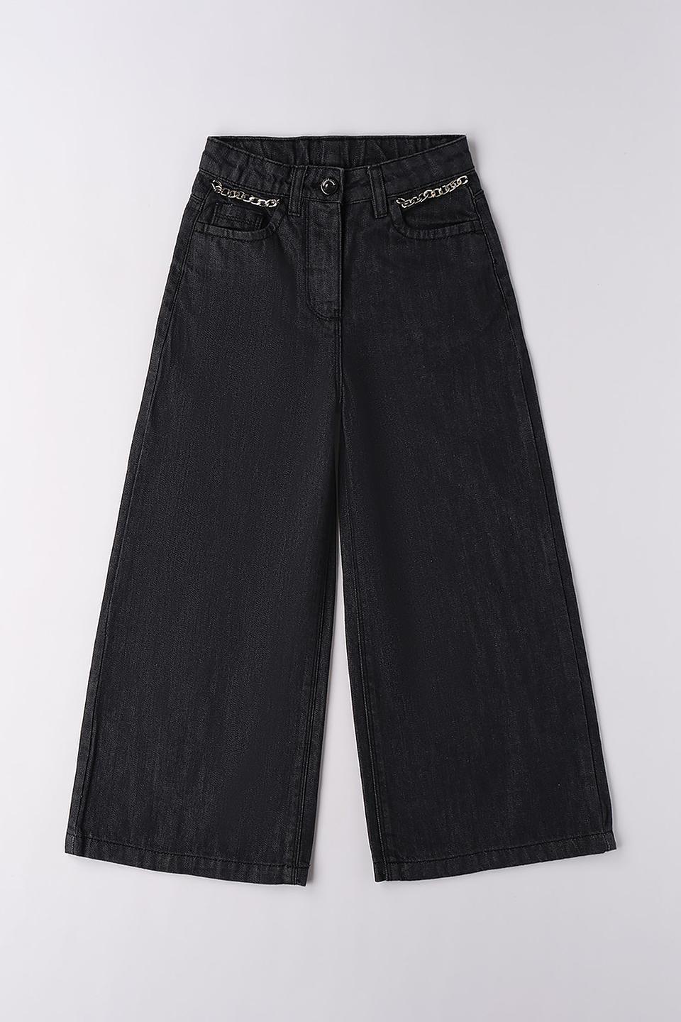 Джинсы Sarabanda дев. с цепью серые