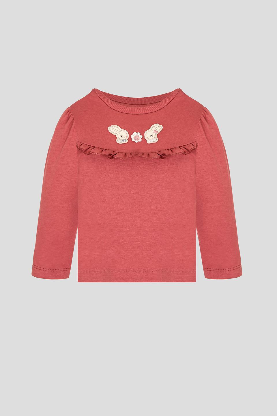 Футболка Choupette с зайчиками терракотовая