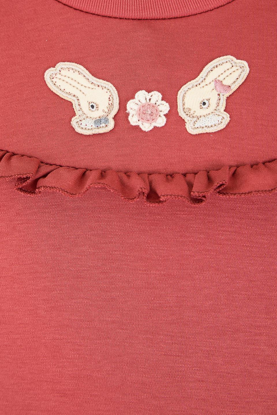Футболка Choupette с зайчиками терракотовая
