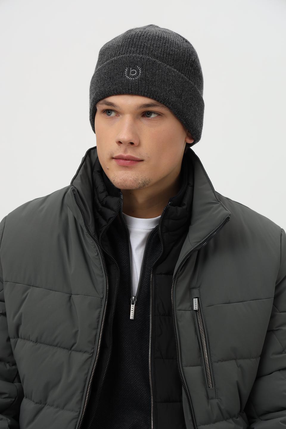 Шапка Bugatti ACC серая