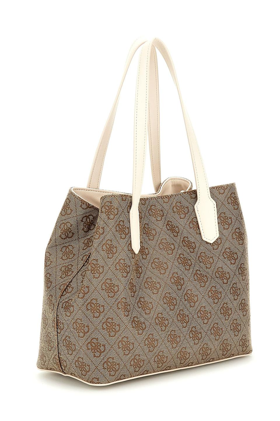 Сумка Guess дев. с логотипом бежевая