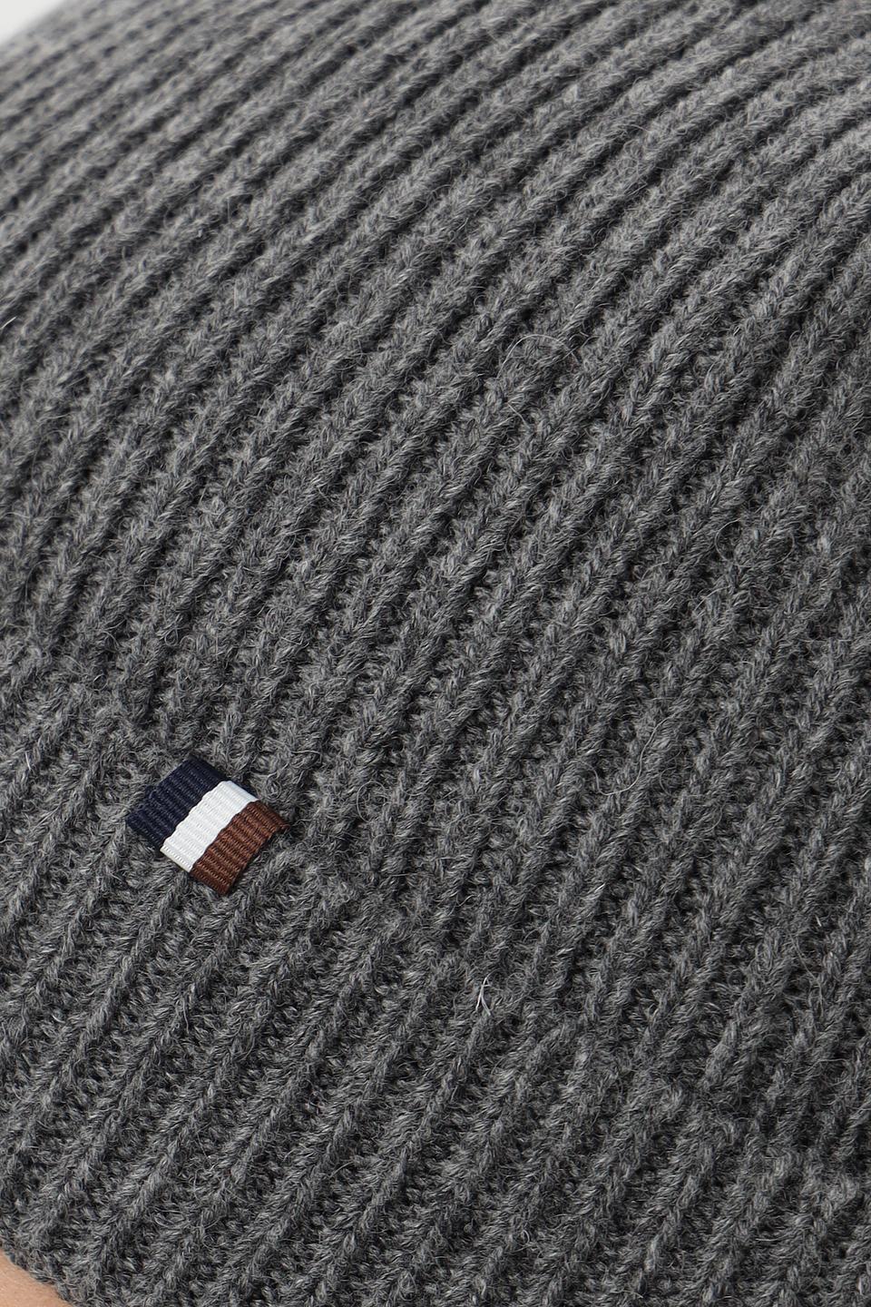Шапка Bugatti вязаная серая