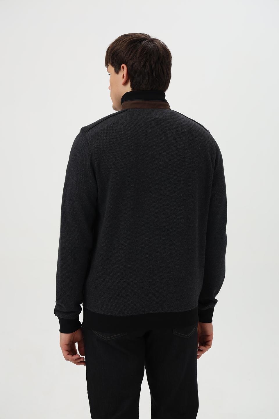 Джемпер Bugatti с молнией серый