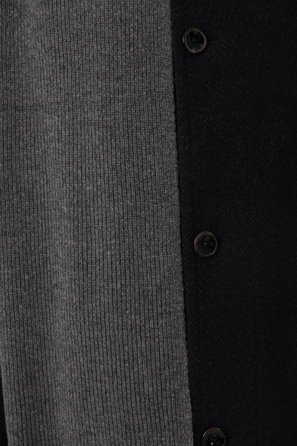 Шарф Bugatti серый рубчик