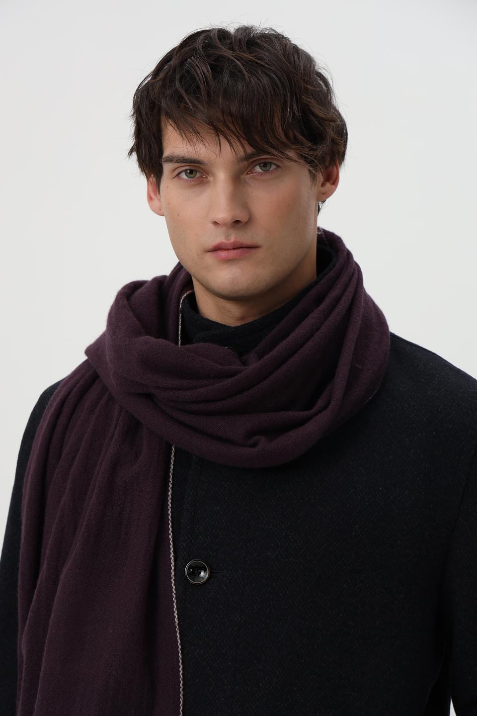 Шарф Bugatti бордовый