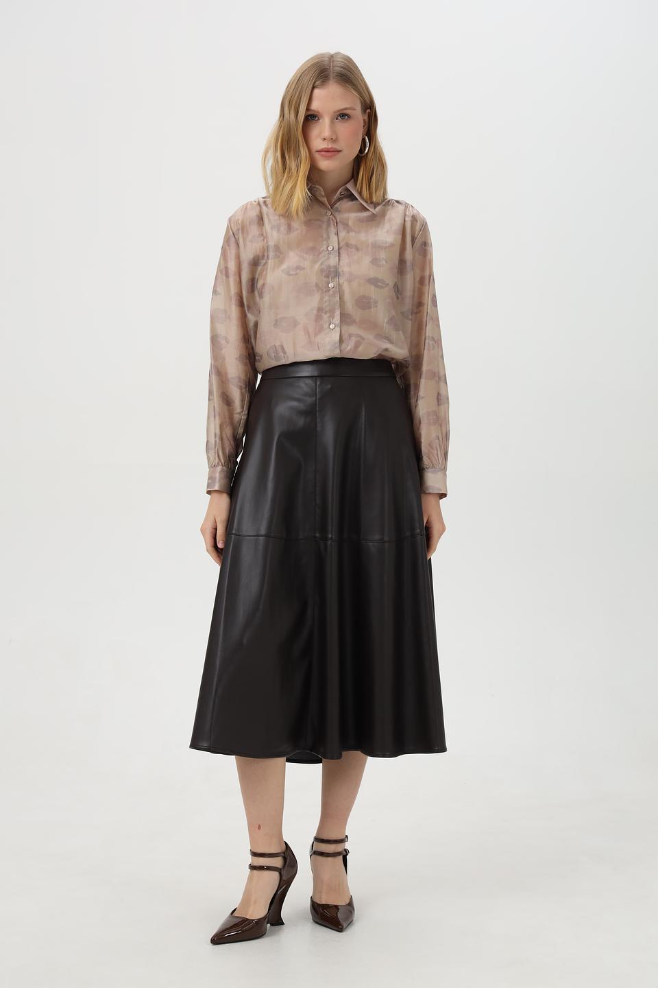 Блузка Croche с принтом губ