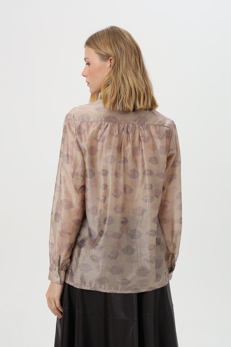 Блузка Croche с принтом губ