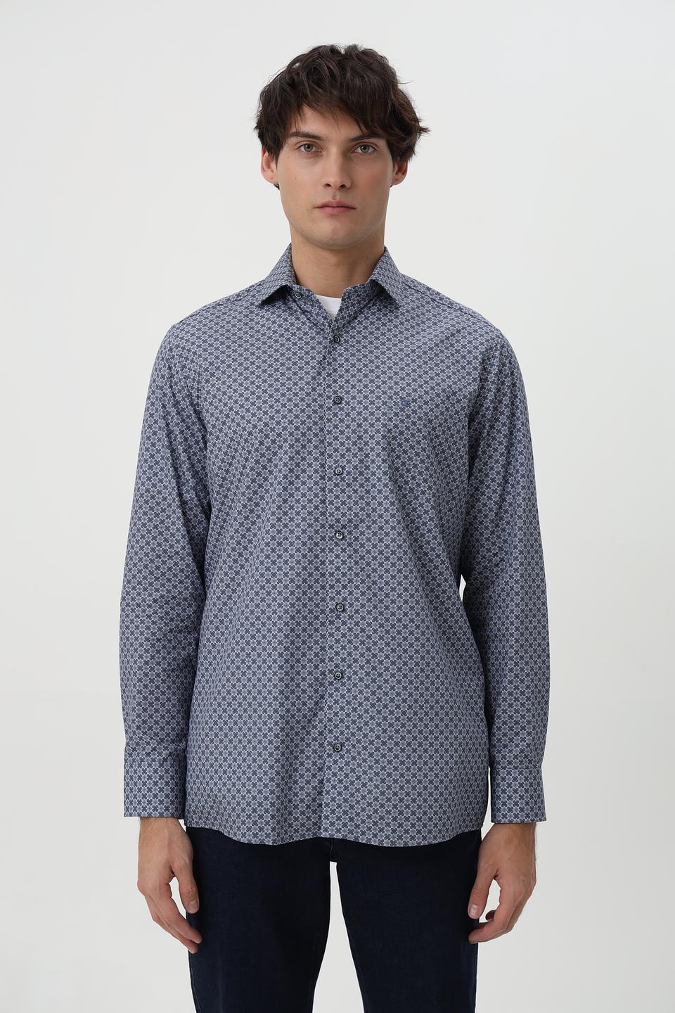 Рубашка Casa Moda с геометрическим принтом