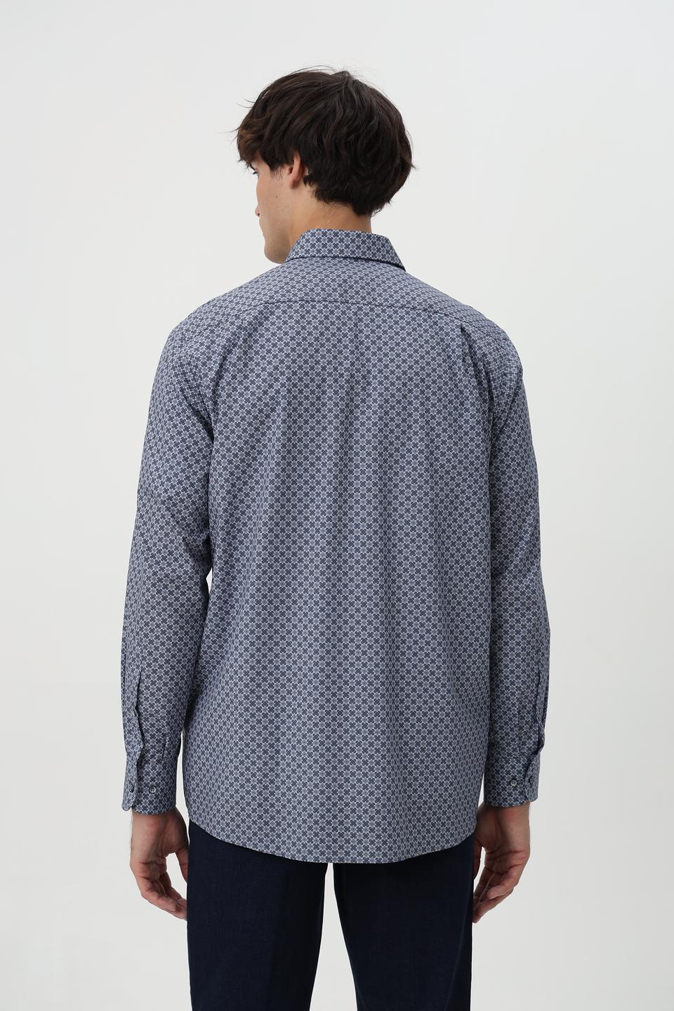 Рубашка Casa Moda с геометрическим принтом