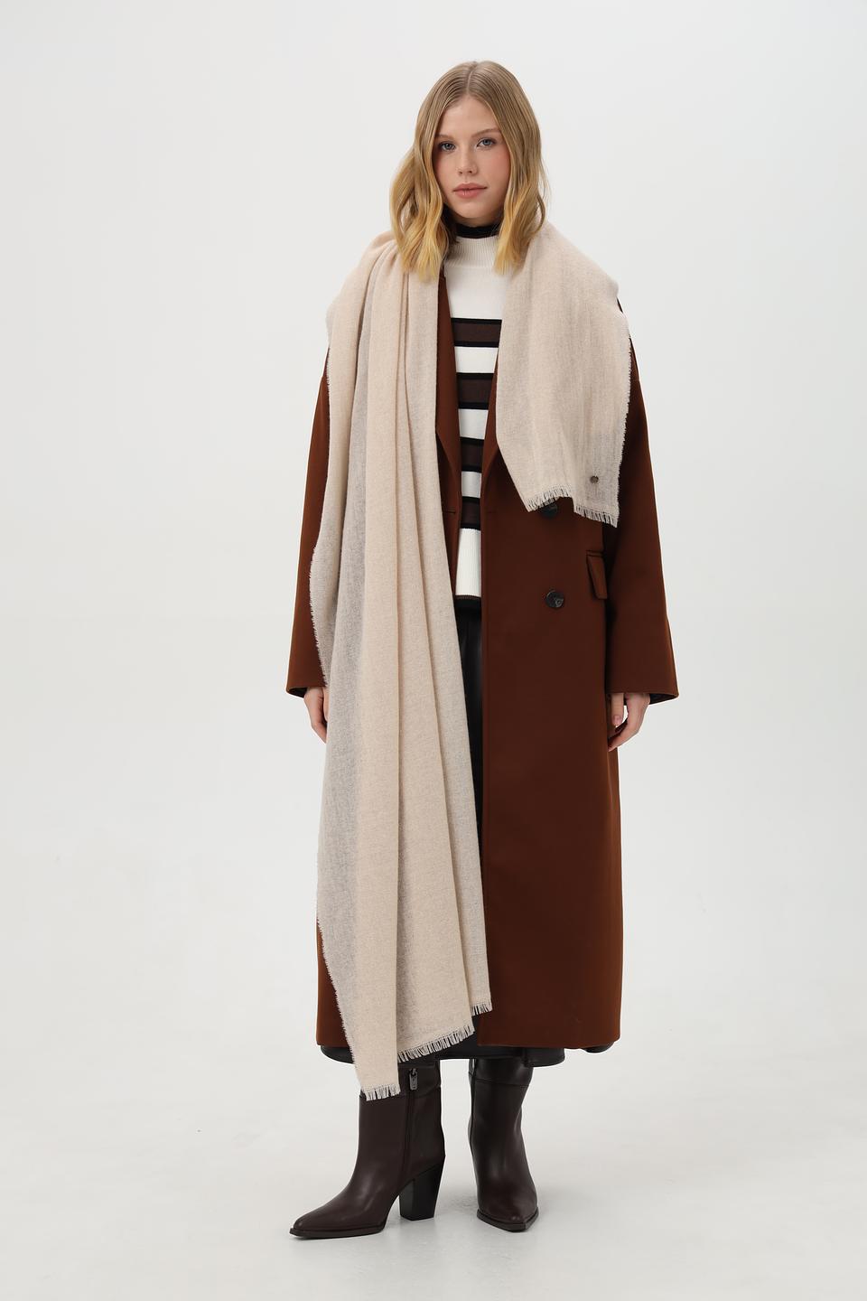 Шарф Marc Cain кашемировый бежевый