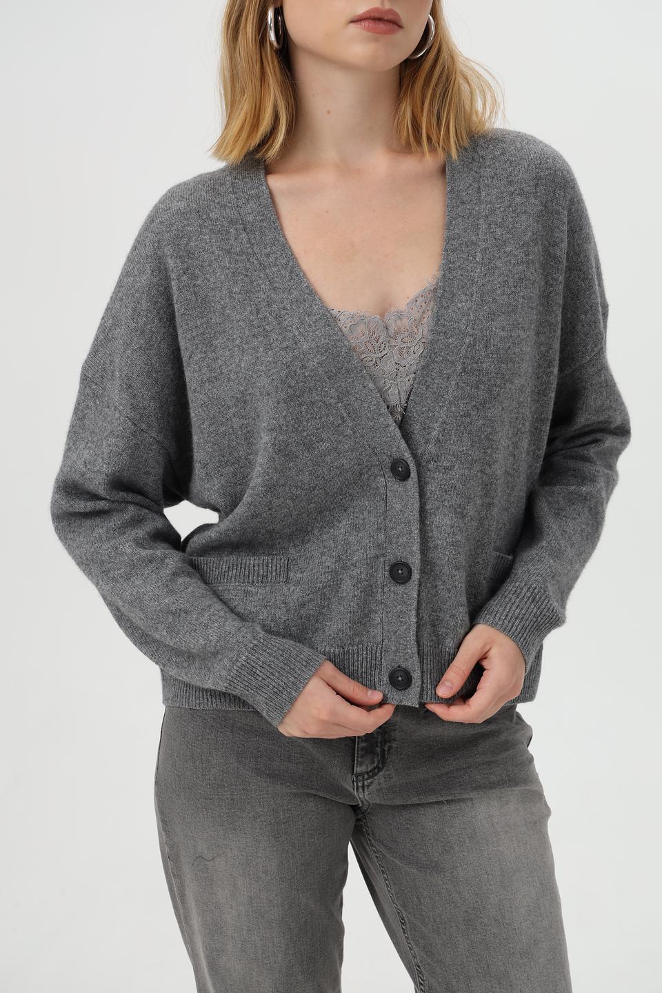 Жакет Oui женский серый