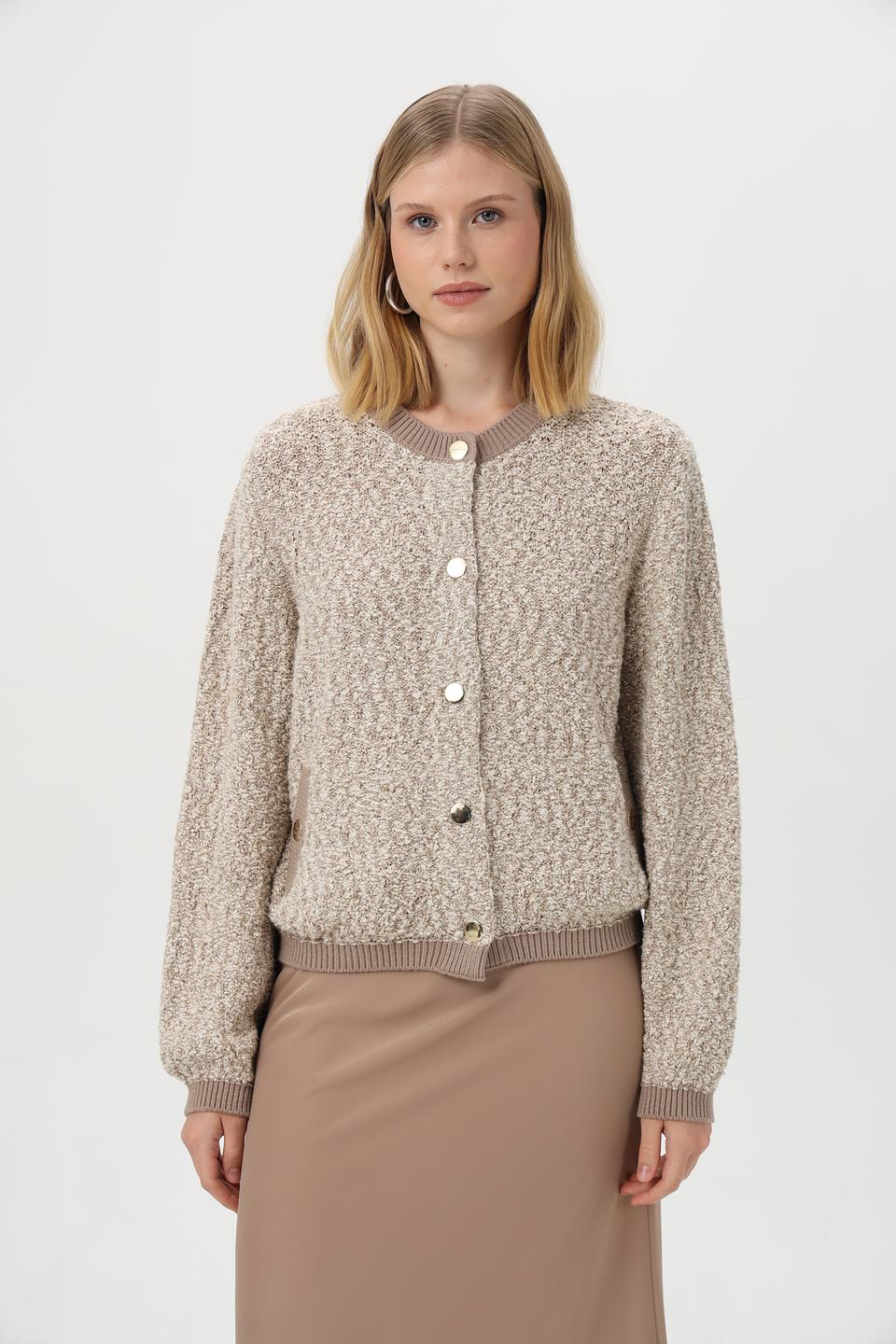 Жакет Monari вязаный бежевый