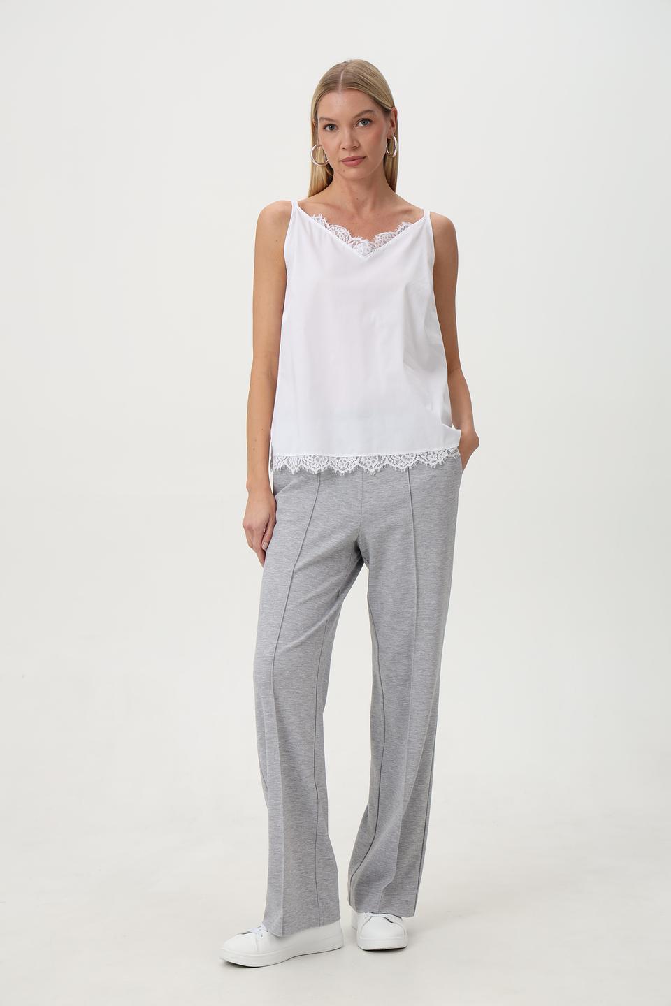 Топ на бретельках Just Valeri с кружевом