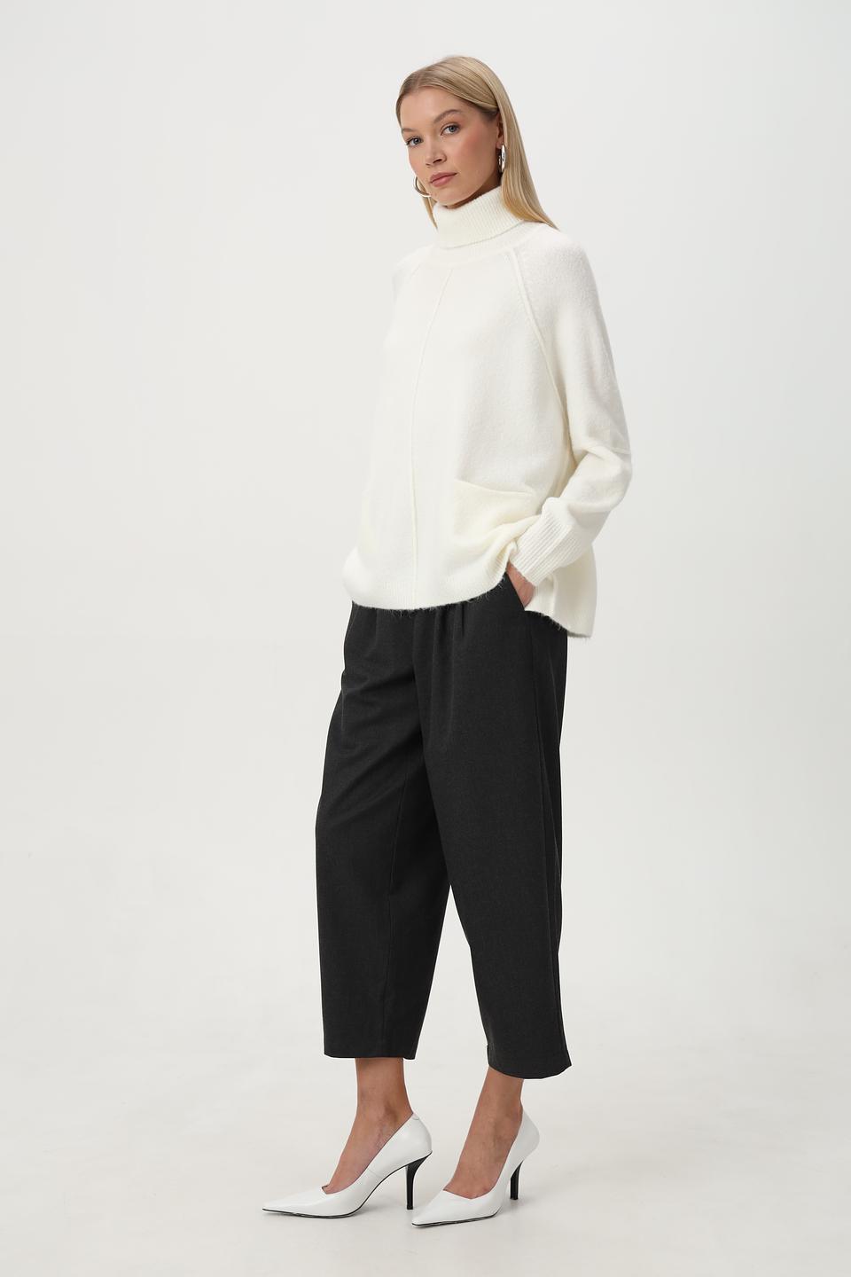 Брюки Bugatti кюлоты серые