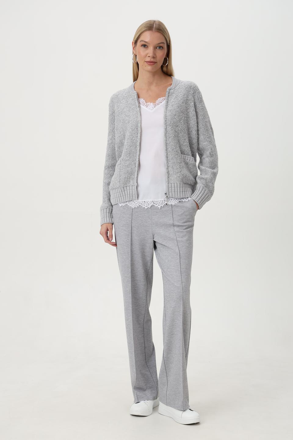 Жакет Olsen серый с застежкой