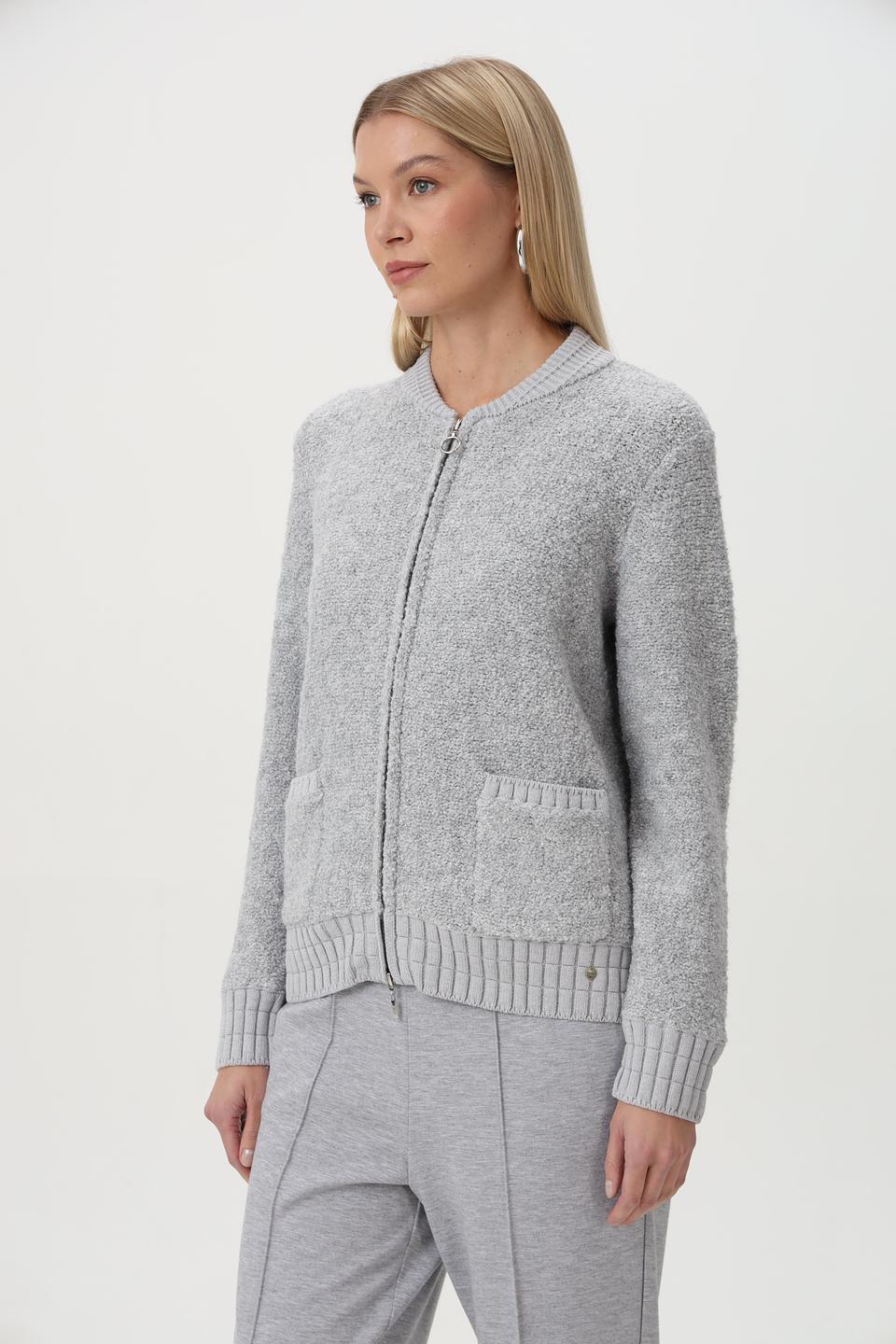 Жакет Olsen серый с застежкой