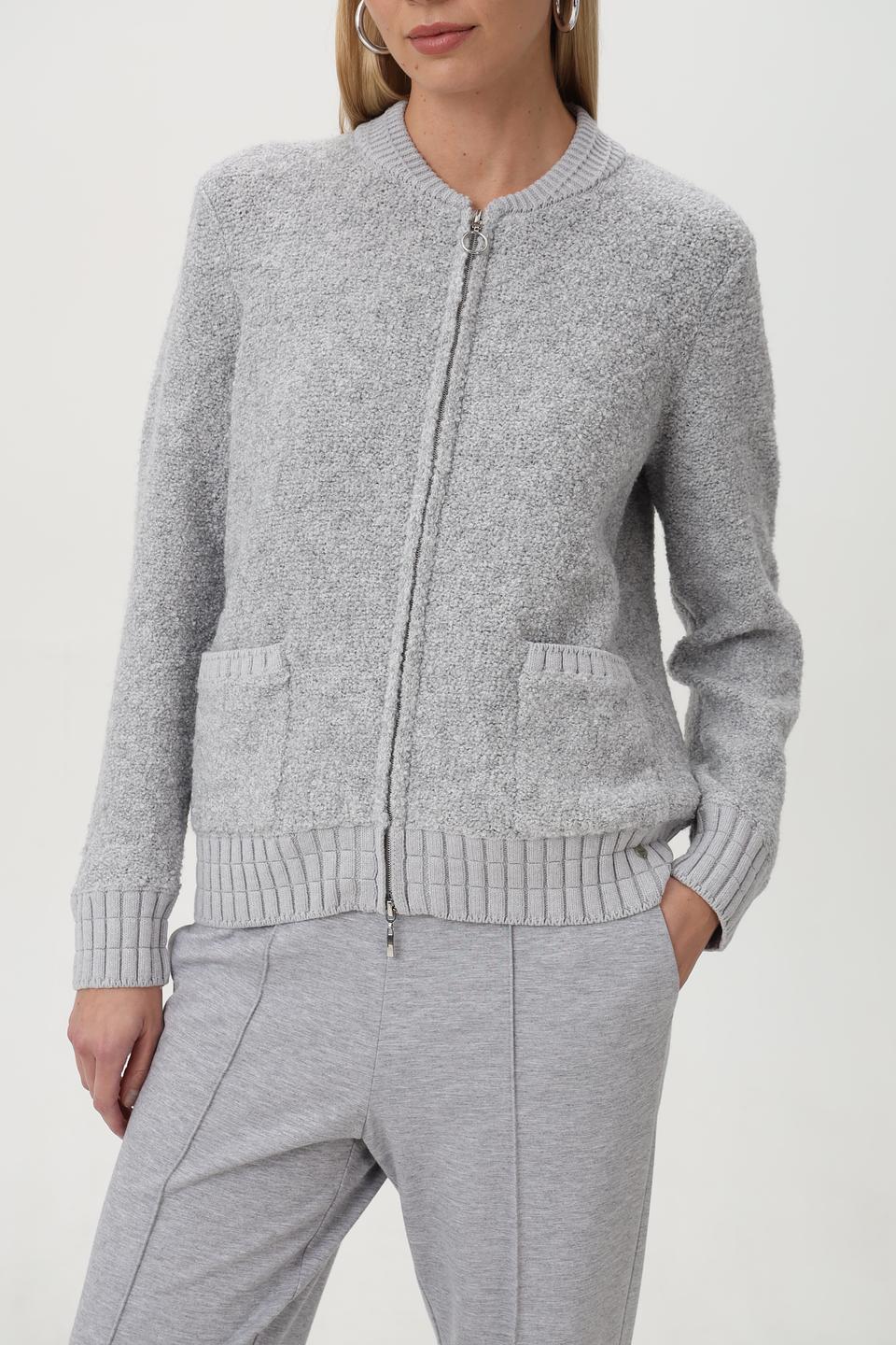 Жакет Olsen серый с застежкой