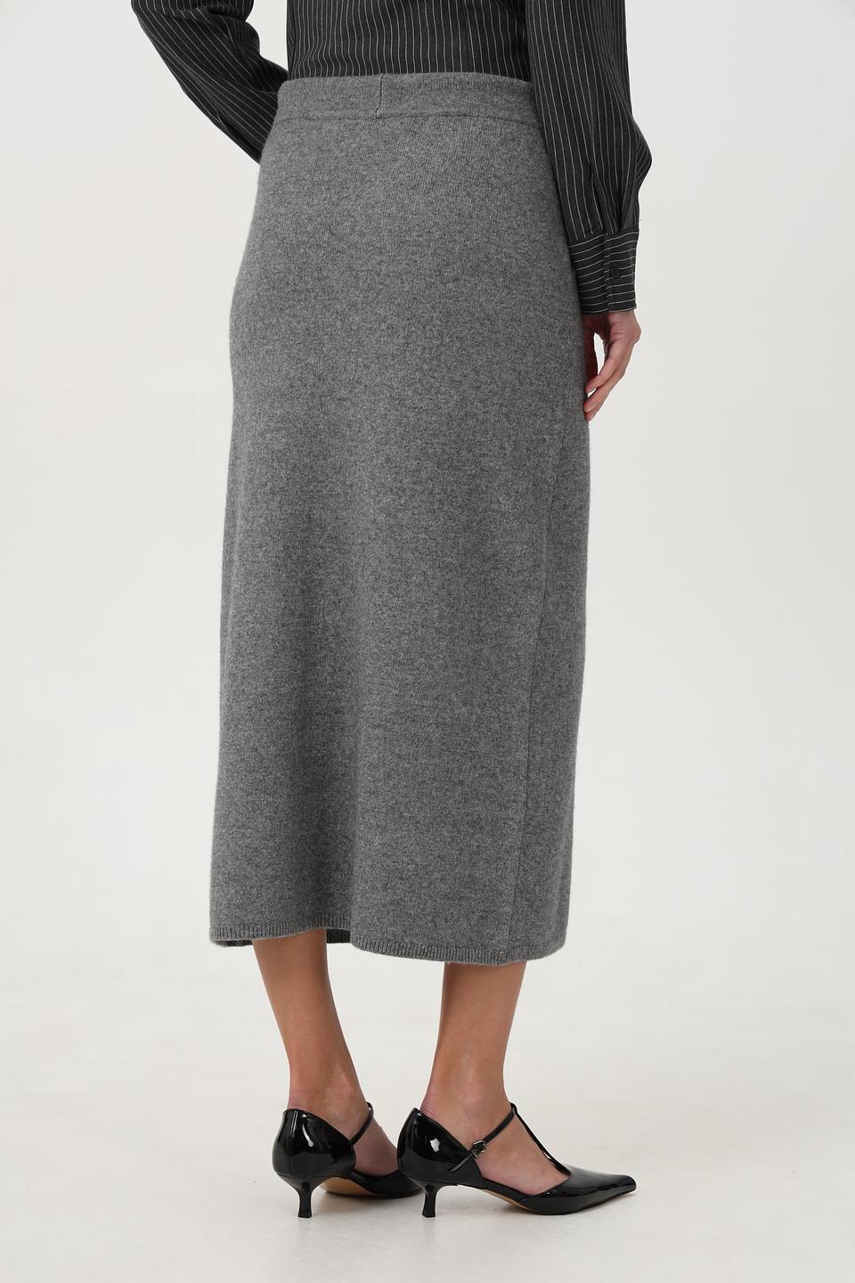 Юбка Oui шерсть серая