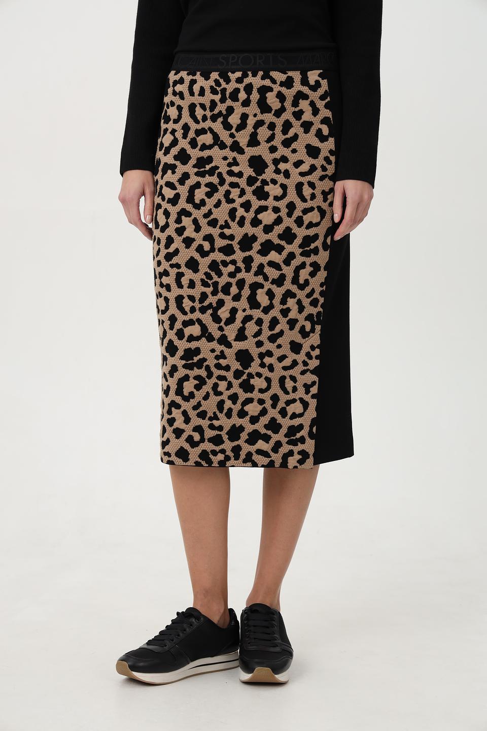 Юбка Marc Cain Sports с леопардовым принтом