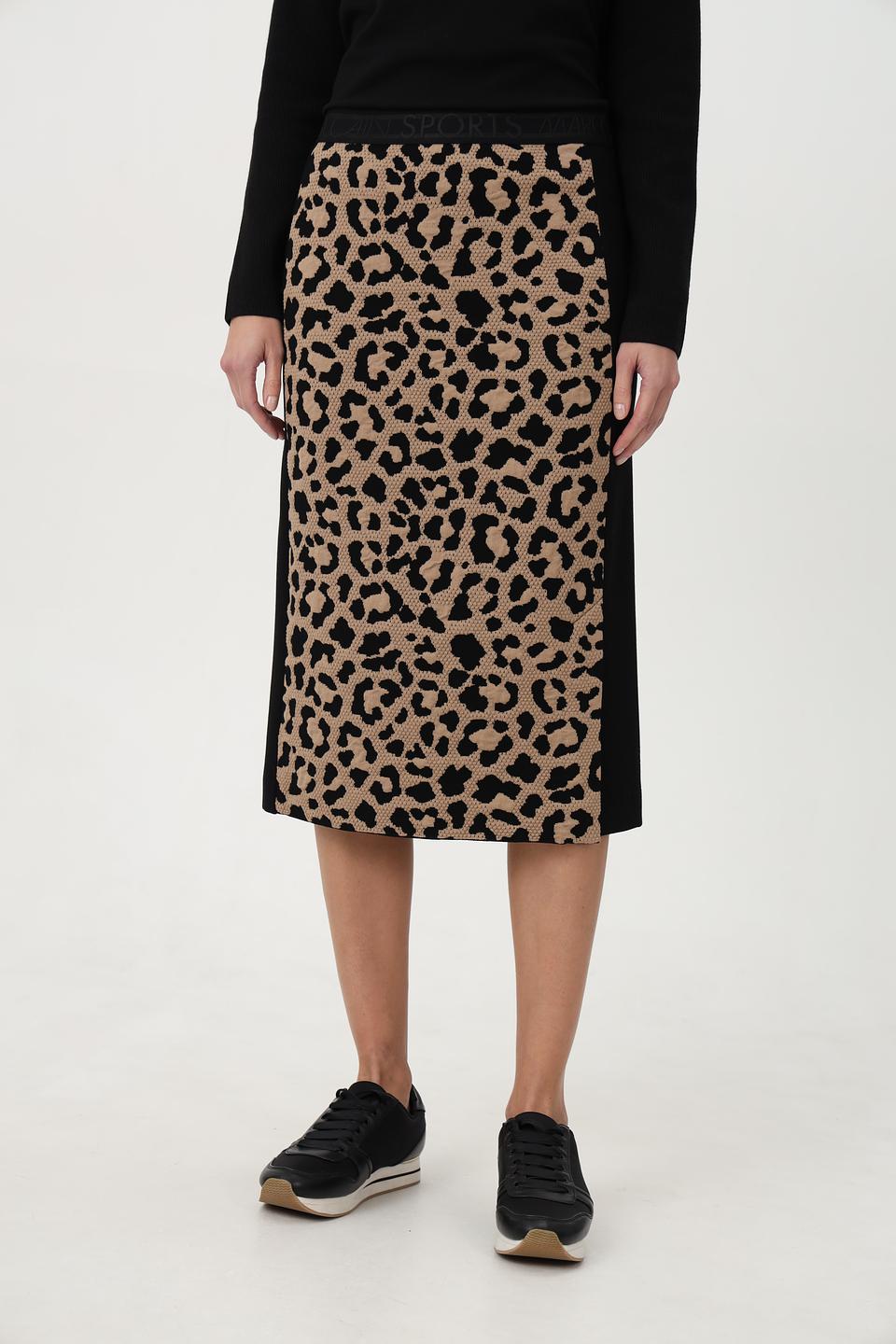 Юбка Marc Cain Sports с леопардовым принтом