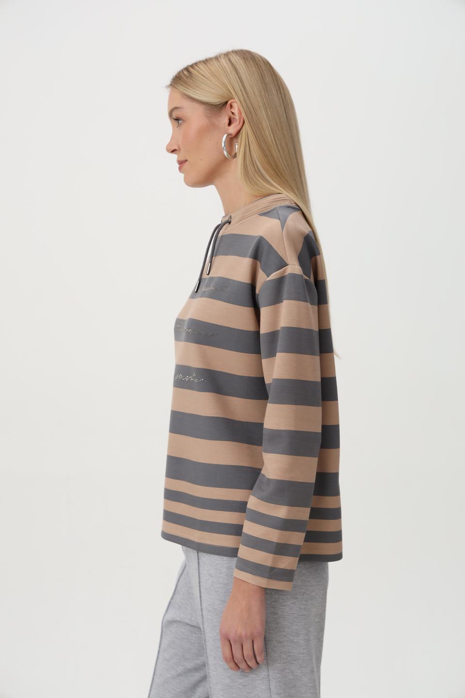 Пуловер Barbara Lebek в полоску