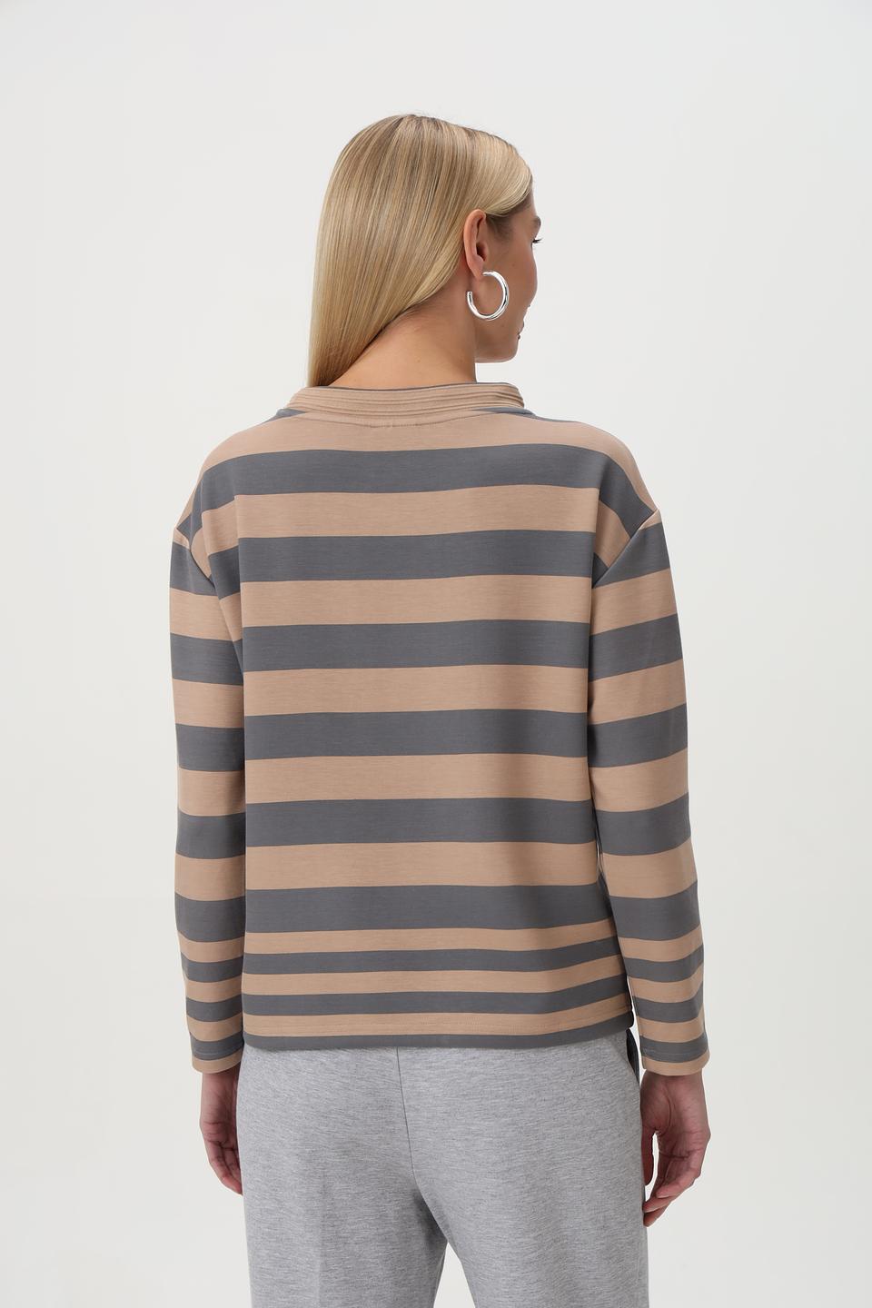 Пуловер Barbara Lebek в полоску