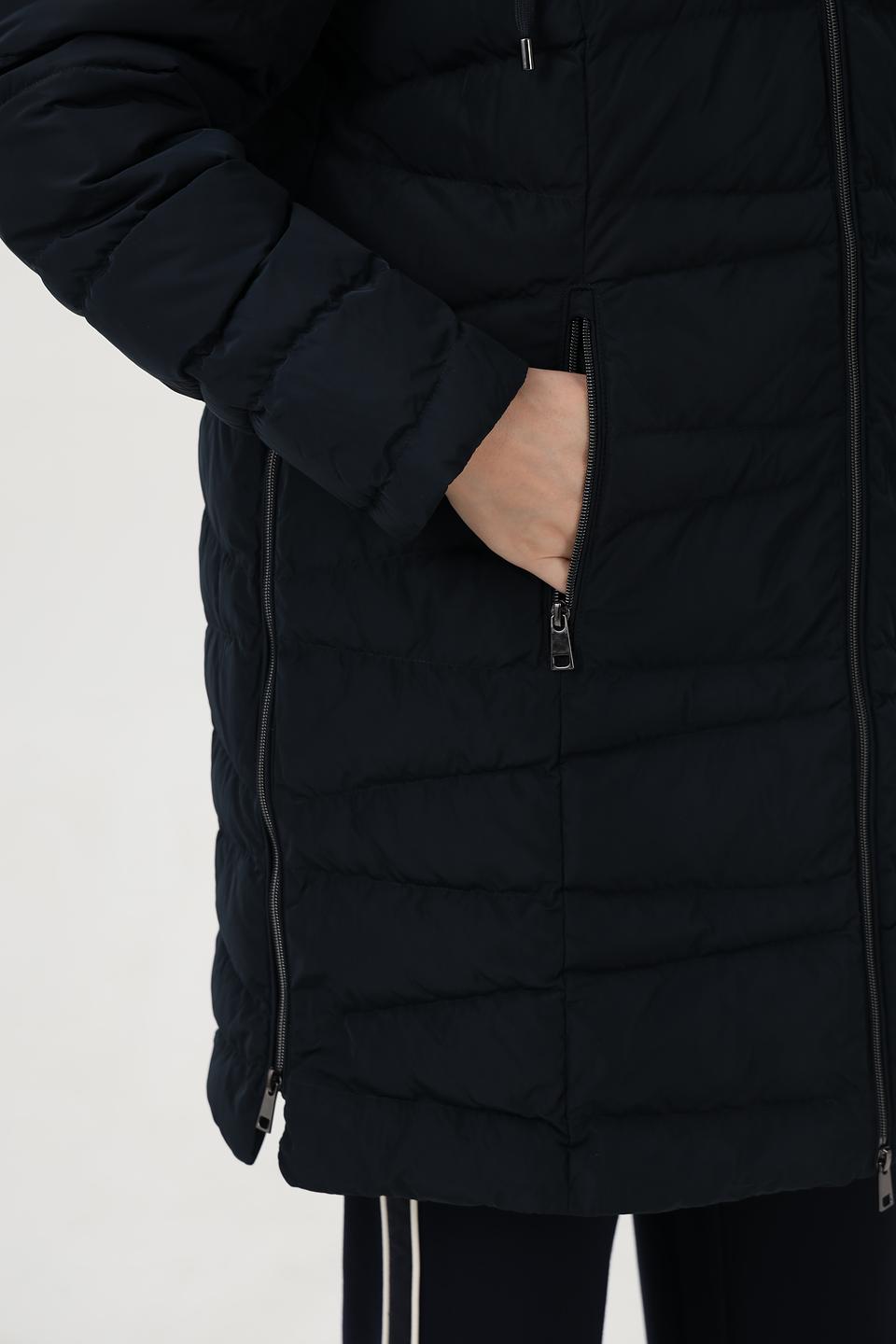 Пальто Barbara Lebek стеганое черное