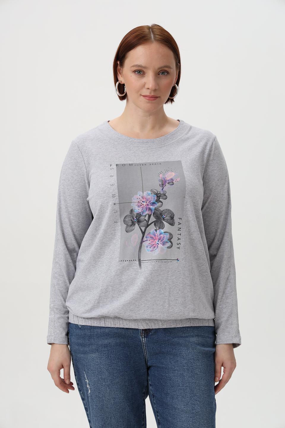 Лонгслив Olsen с цветочным принтом