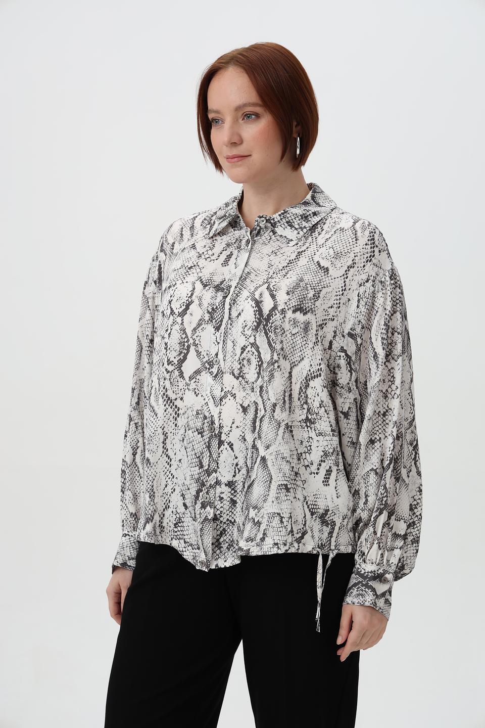 Блузка Tuzzi с принтом змеи
