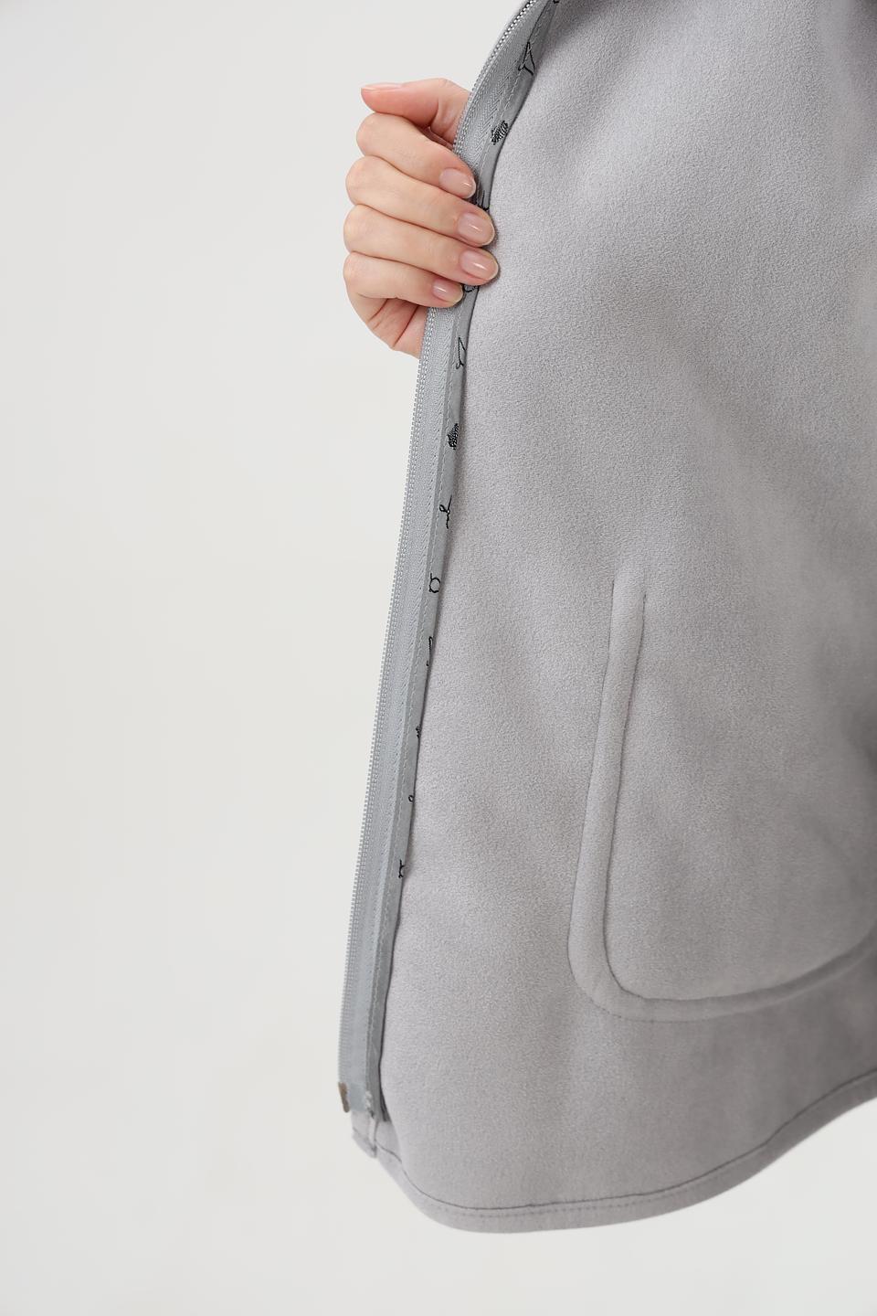 Жилет Bianca из искусственного меха серый