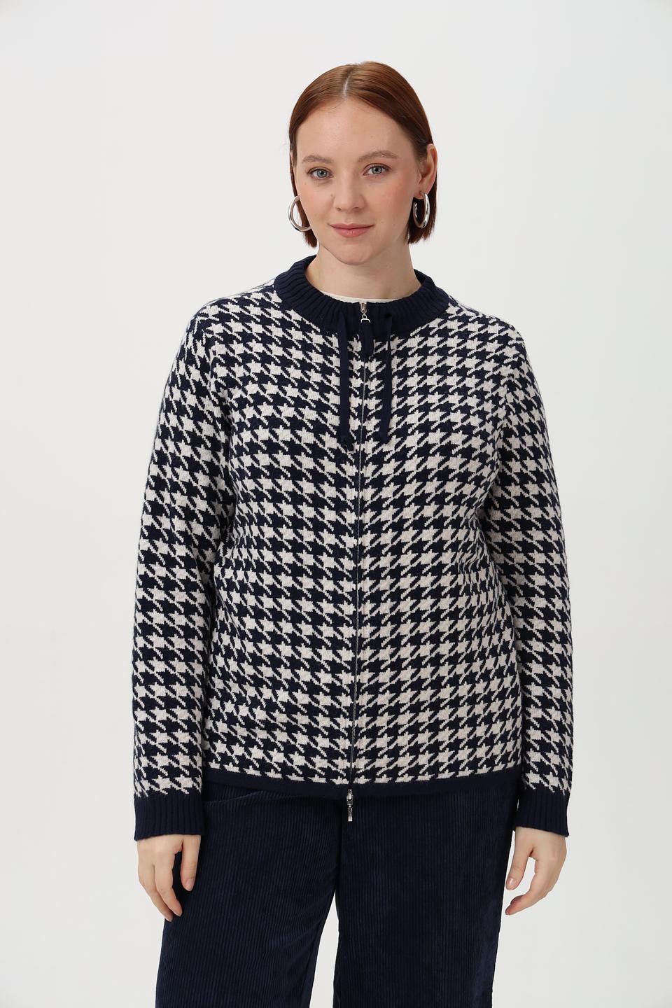 Жакет Olsen в клетку «гусиная лапка»