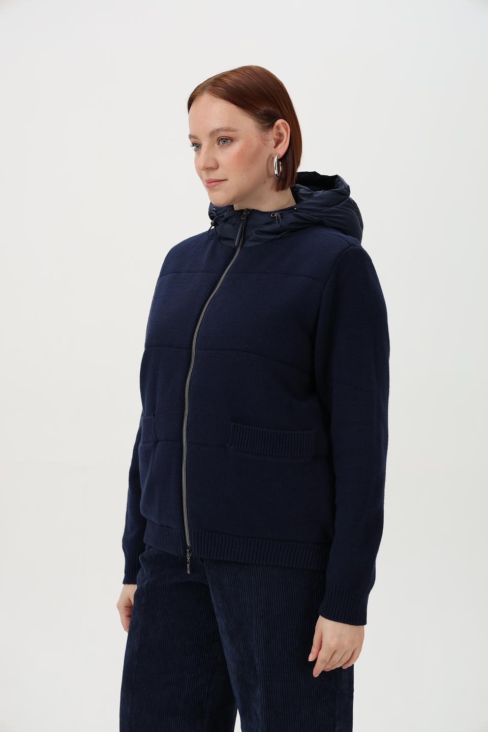 Жакет Olsen стеганый темно-синий