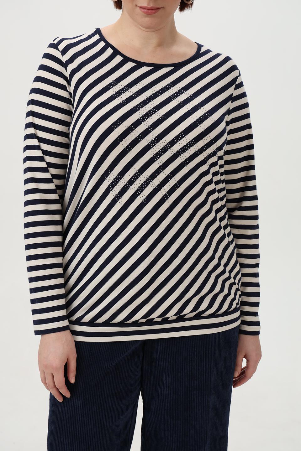 Блузка Olsen в полоску с декором