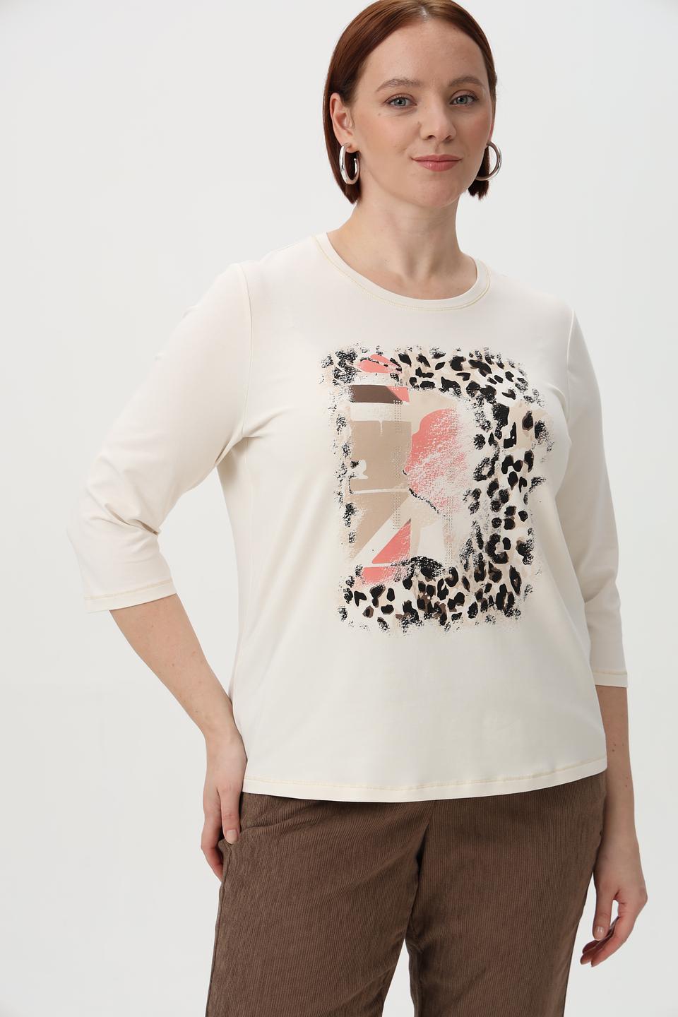 Футболка Frank Walder с леопардовым принтом
