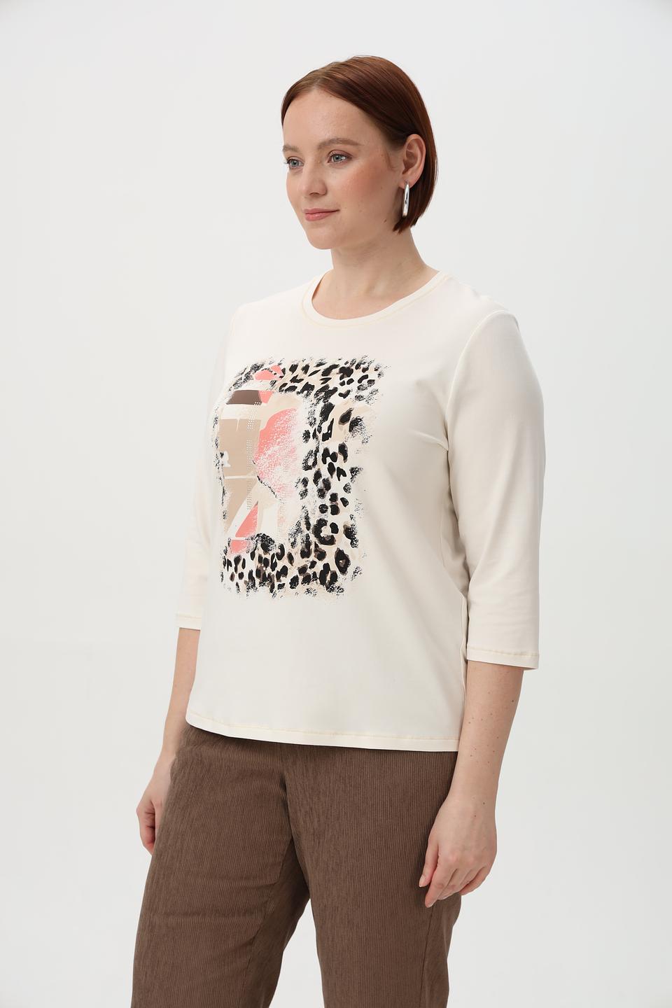 Футболка Frank Walder с леопардовым принтом