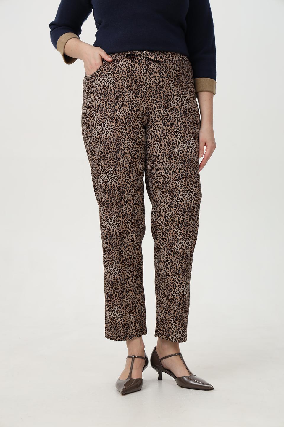 Брюки Frank Walder с леопардовым принтом