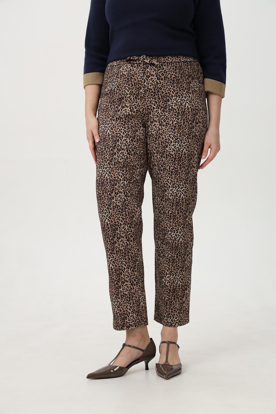 Брюки Frank Walder с леопардовым принтом