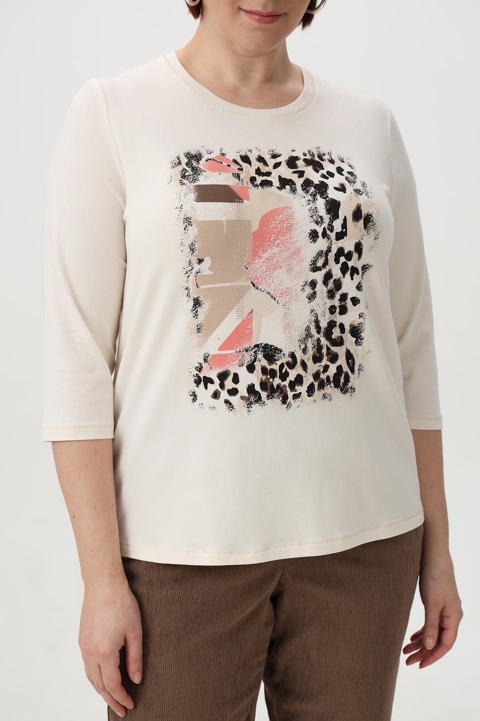 Футболка Frank Walder с леопардовым принтом