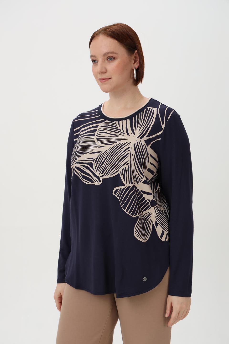 Блузка Barbara Lebek с принтом