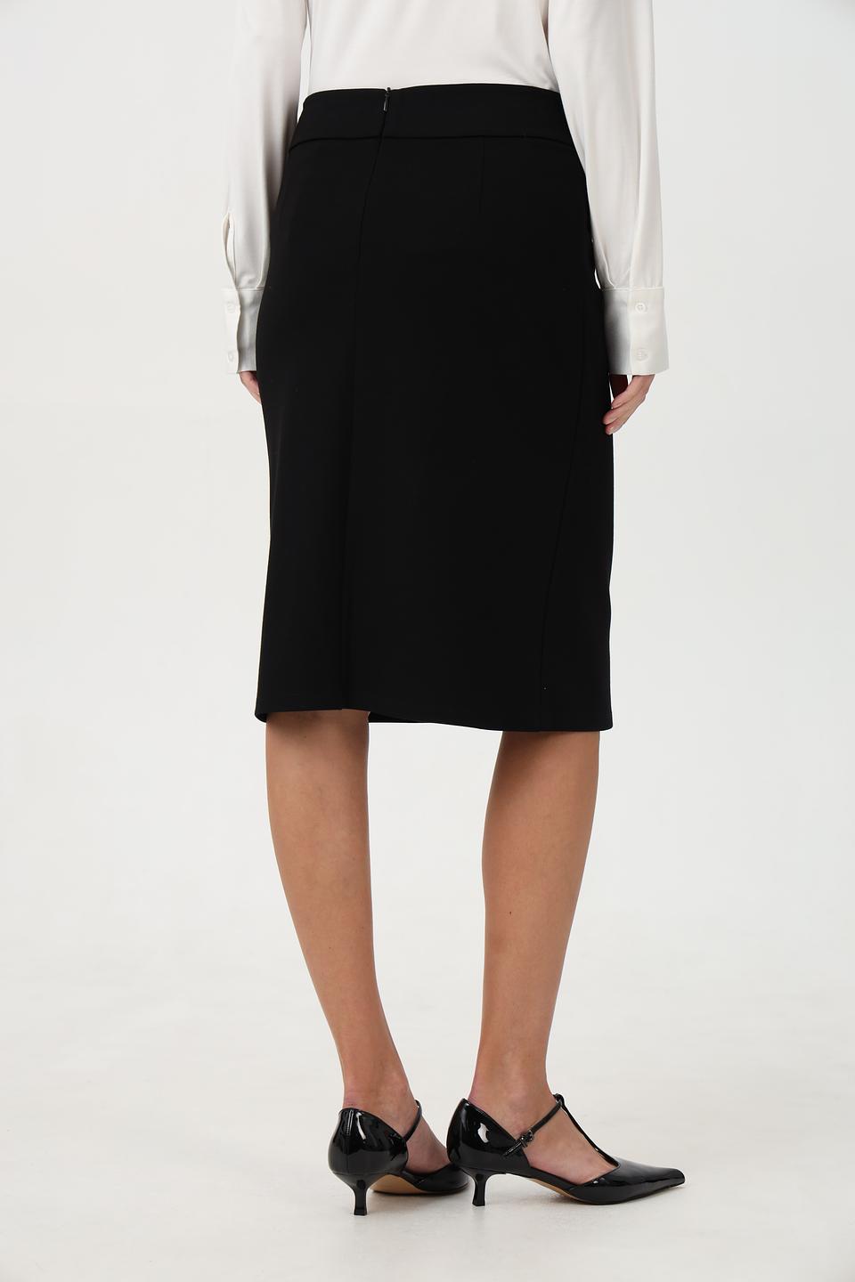 Юбка Barbara Lebek с запахом черная