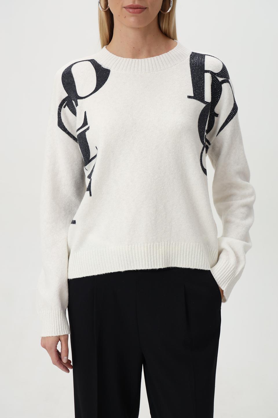 Джемпер Monari с принтом губ