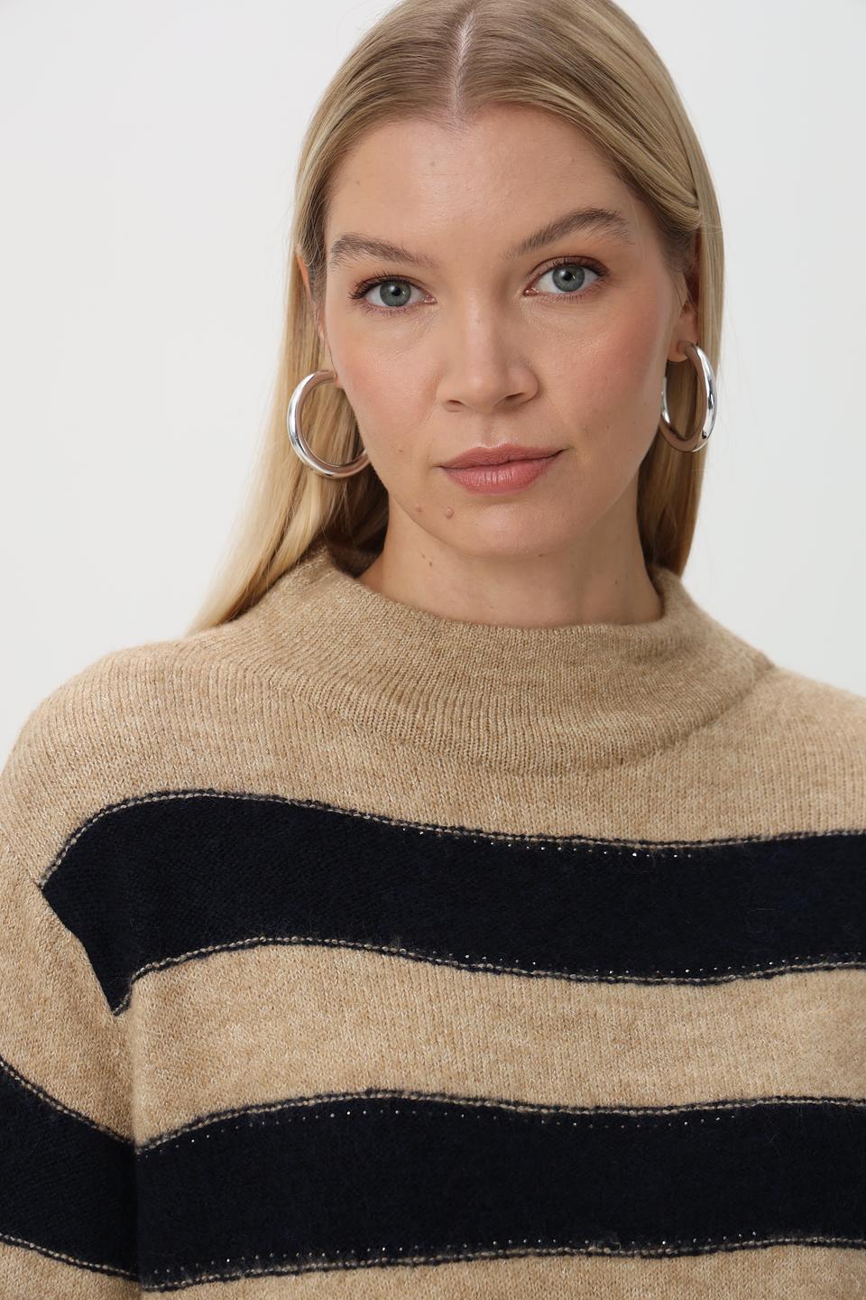 Пуловер Monari в полоску с логотипом